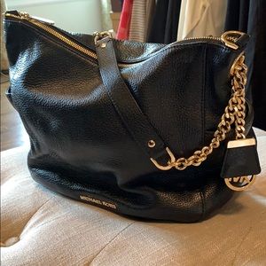 Michael Kors black leather purse/ handbag